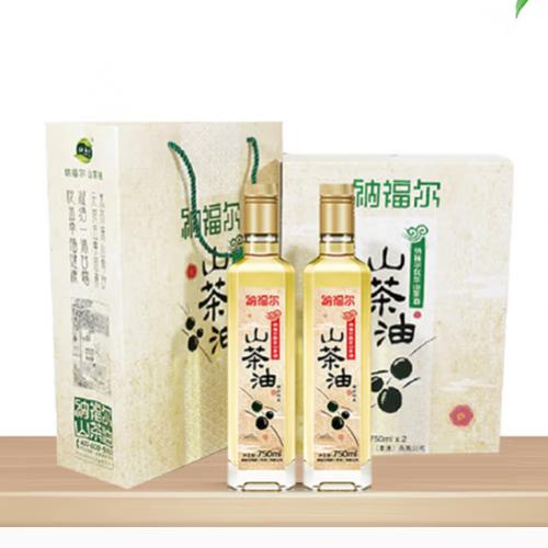 纳福尔山茶油佳节特供礼盒750ml*2