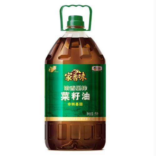 中粮福临门家香味浓香压榨菜籽油5L