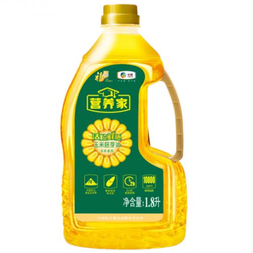 中粮福临门营养家活粒鲜胚玉米胚芽油1.8L