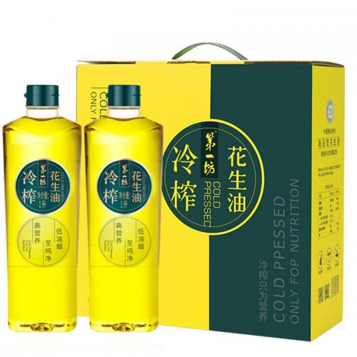 第一坊低温冷榨原浆花生油礼盒 1L*2